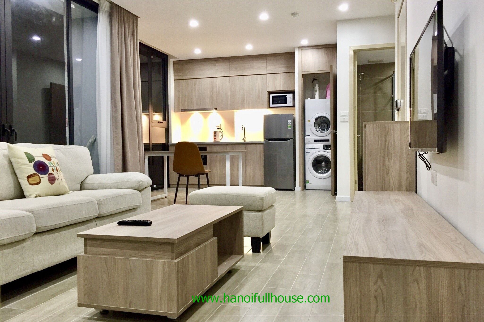 New serviced apartment with 2 bedroom in Tay Ho dist for rent