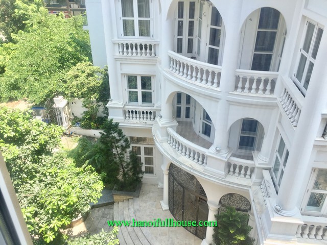 9 bedroom luxury villa with elevator in Vuon Dao urban, Tay Ho dist, Ha Noi for lease