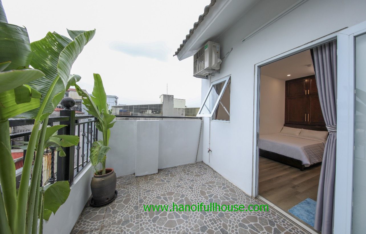 2 bedroom apartment with big balcony in Hoan Kiem for rent