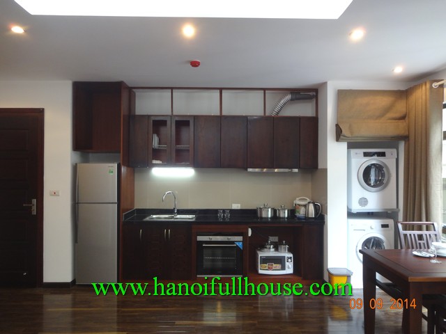 Newly furnished serviced apartment in Hoang Quoc Viet street for rent