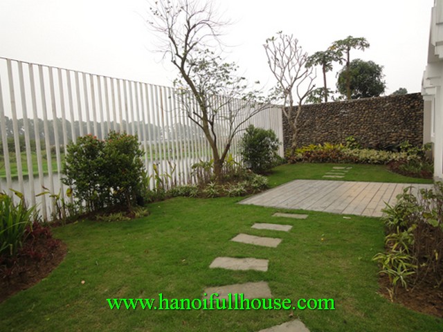 Luxury villa in Ciputra Ha Noi with garden, courtyard, garage for lease