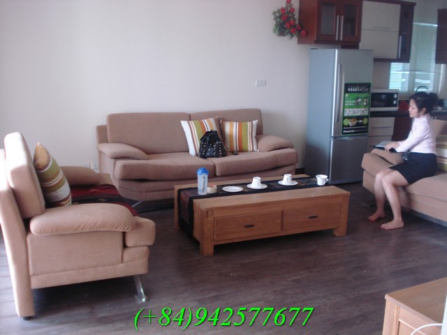Ha Noi apartment rental with 3 bedroom, 2 bathrooms, nice furniture, bright in Ba Dinh district