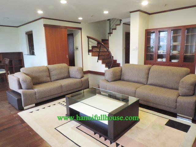 Duplex 2 bedroom apartment to lease in Tay Ho, Hanoi with luxury style