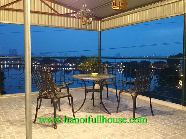 Nice terrace studio apartment nearby Truc Bach Lake for rent
