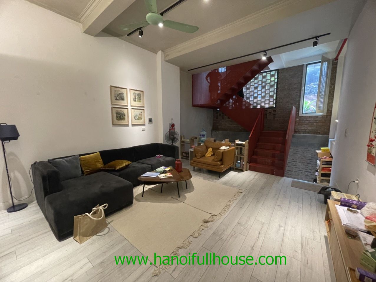 Modern house with 2 bedrooms, garage for lease in Tay Ho