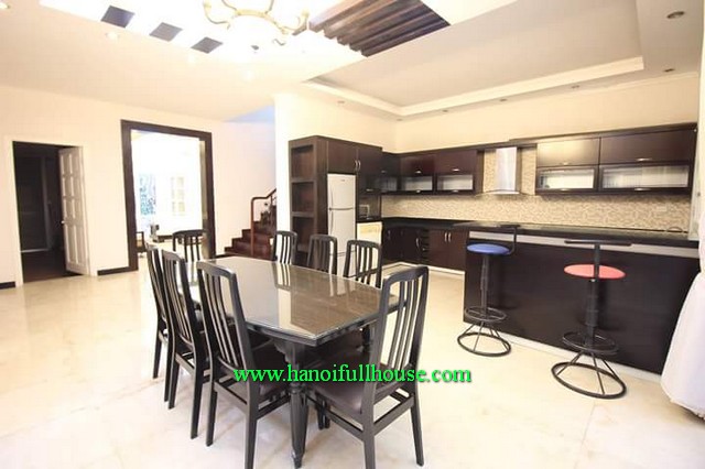 Nicely furnishing villa rental in Ciputra International Hanoi-Tay Ho