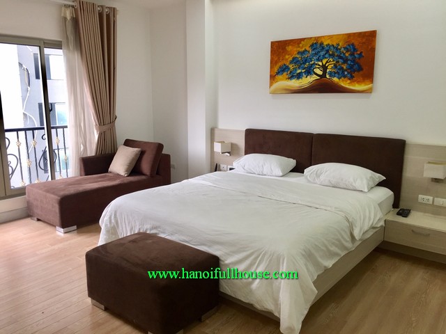 Newly furnished serviced apartment for rent. Location near Truc Bach lake