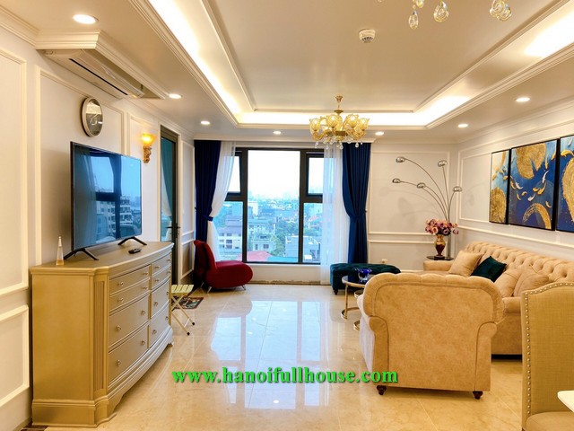 Three-bedroom apartment in D' Leroi Soleil Quang An for rent with good price.