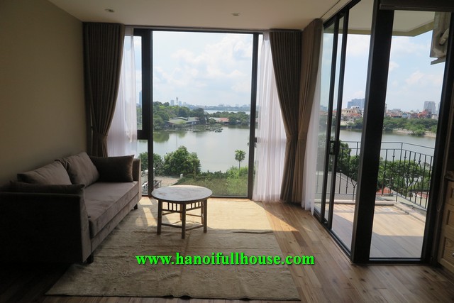 Amazing apartment with full of West lake view, brand new furniture and equipment for rent.