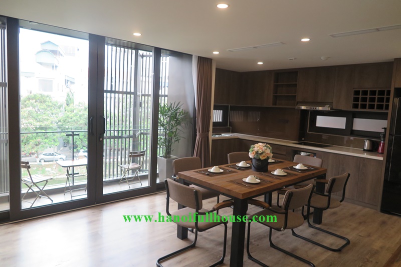Luxury 02 bedrooms with lake view, nice balcony for rent in Yen Hoa, Tay Ho Dist.