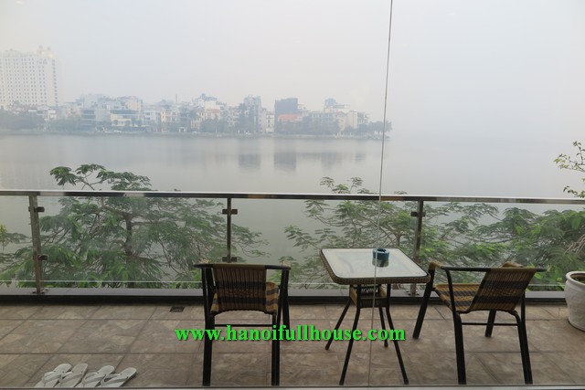 It is very difficult to find a 3 bedroom apartment with large balcony, facing West Lake like this one.