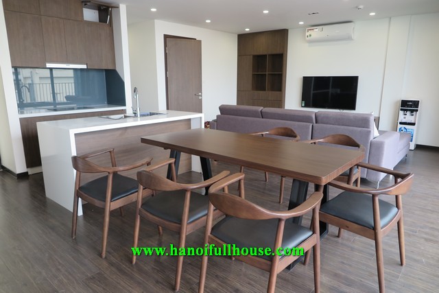 For rent a 2 bedroom apartment on To Ngoc Van street, nice decor, West lake view.