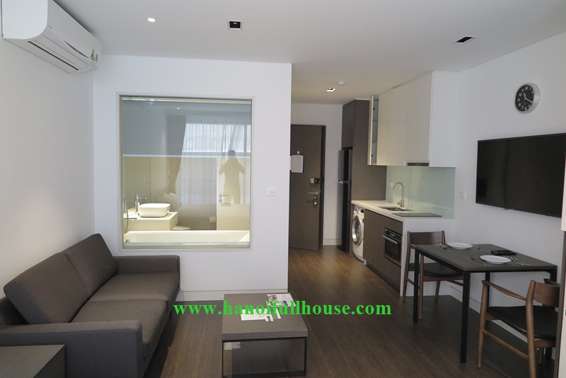 Brand new studio with a lots of light, bathtub on To Ngoc Van street for rent 