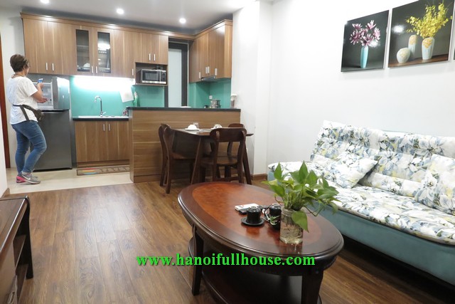 Cozy apartment in Yen Phu Village, 1 separate bedroom, great balcony, nice terrace for rent.