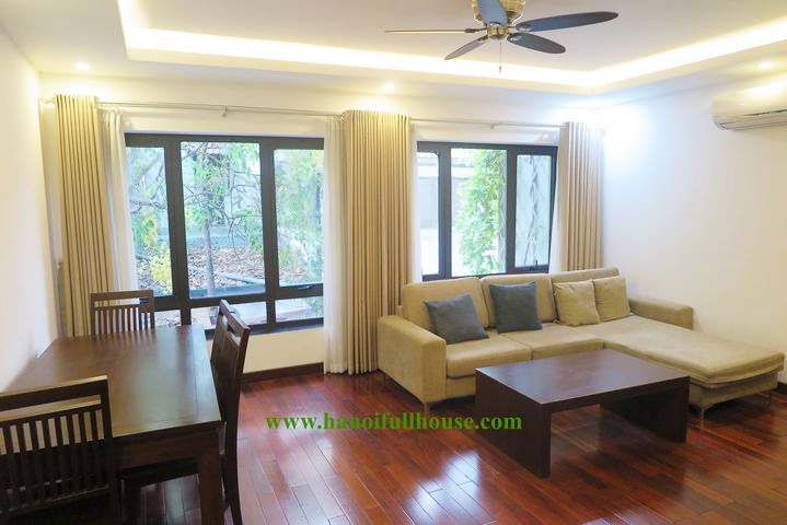 Super nice 2 bedroom apartment on Tay Ho street with nice balcony for rent.