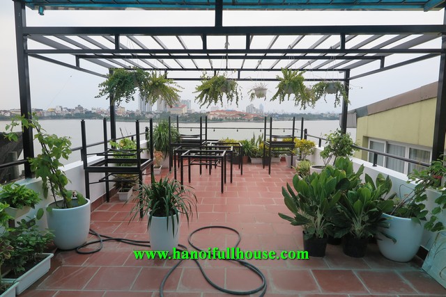 Charming 2 bedroom apartment in Tay Ho with an amazing terrace for rent.