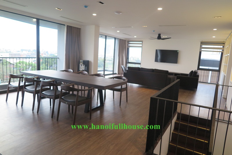 The duplex 03 bedrooms on To Ngoc Van street, the area is up to 240 sqm, big balcony with lake view