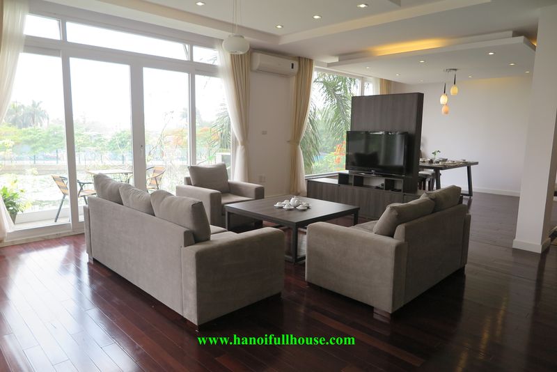 04 bedrooms apartment with lake view for a expats family in Tay Ho. 