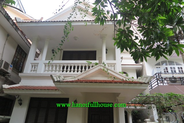 French style 4-bedroom house near Sheraton hotel, Tay Ho dist for rent