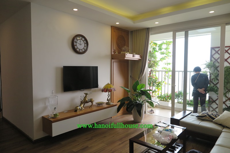 Nice apartment in Ngoai Giao Doan Urban, three bedrooms, lovely balcony for rent.