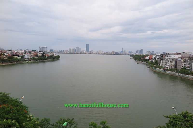 Serviced apartment with three bedrooms, 250 sqm in Tay Ho for rent