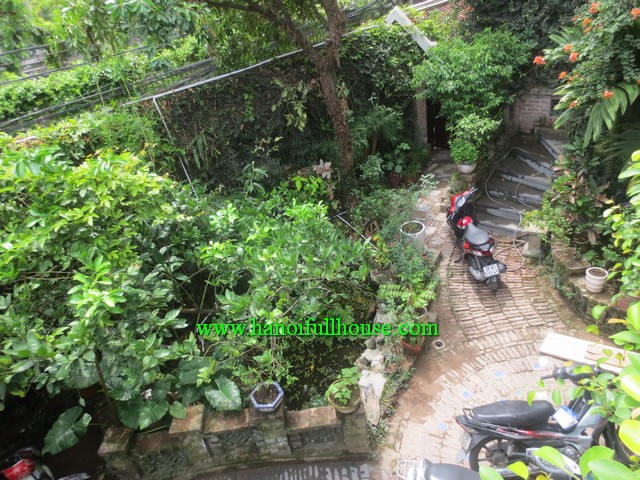French house with pool, garden and yard for rent in Au Co, Tay Ho, HN