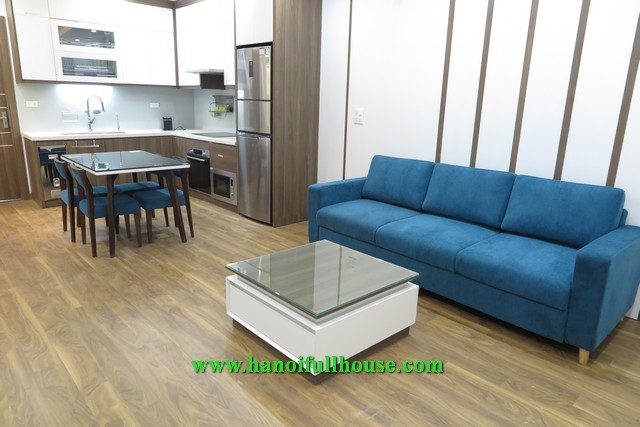 Great service apartment on Tay Ho street, 2 bedrooms, nice balcony for rent.