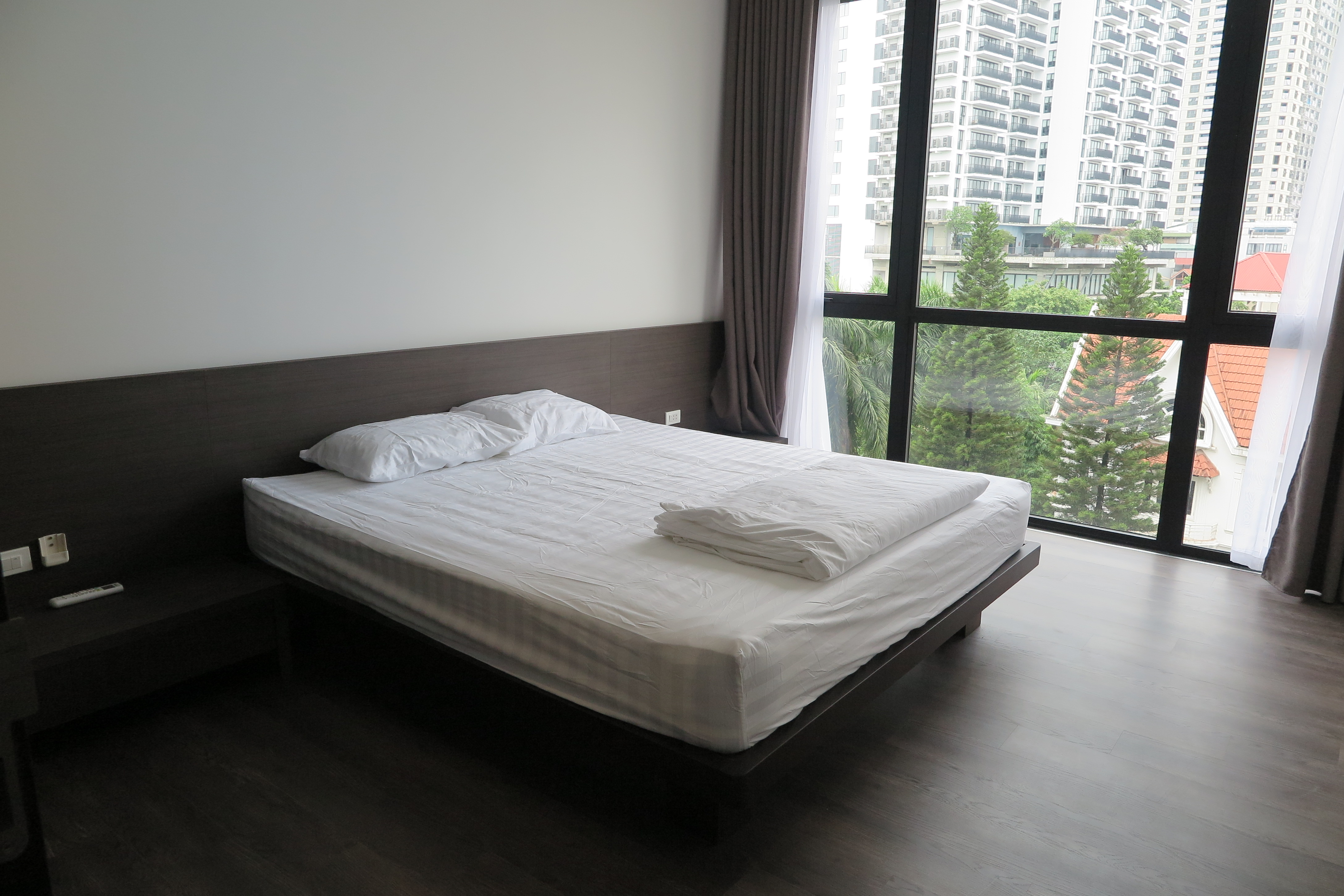 Luxury apartment with three bedrooms, plenty of light,  wooden floor in Tay Ho for rent