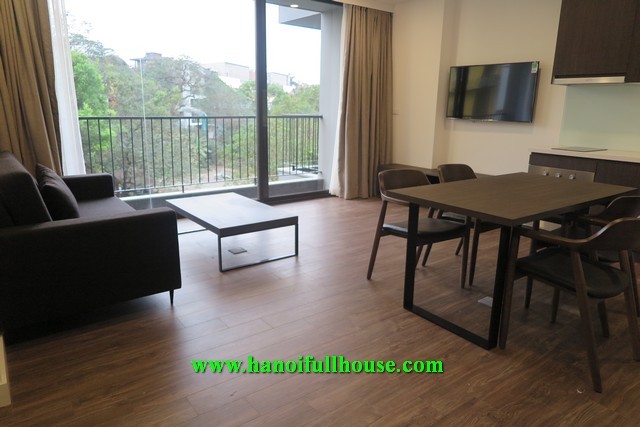 High quality furniture and equipment apartment on To Ngoc Van street, 1 bedroom, nice balcony.