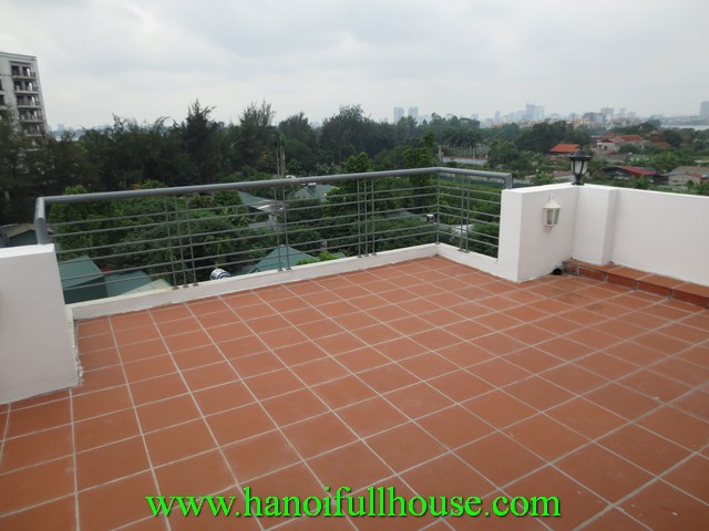 Beautiful terrace serviced apartment with 2 bedrooms for rent in Tay Ho dist ( west lake), Hanoi, Vietnam