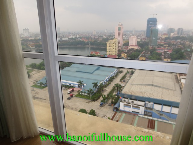 Nice apartment for rent in Ba Dinh, Hanoi. Fully furnished, 3 bedrooms, 2 bathrooms, wooden floor
