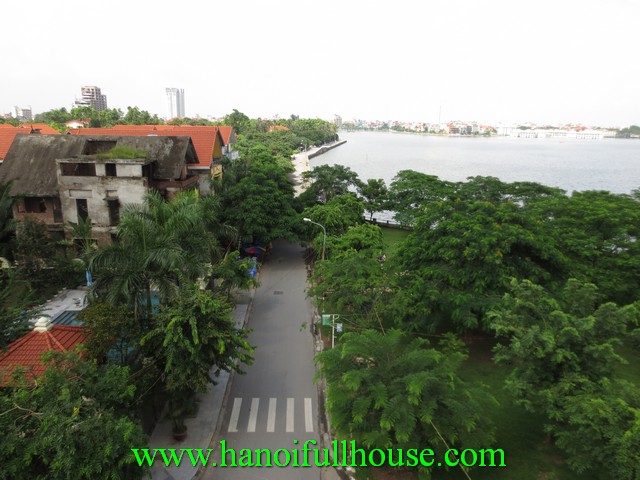 Beautiful house with elevator for rent in Dang Thai Mai street, Tay Ho dist, Hanoi, Vietnam