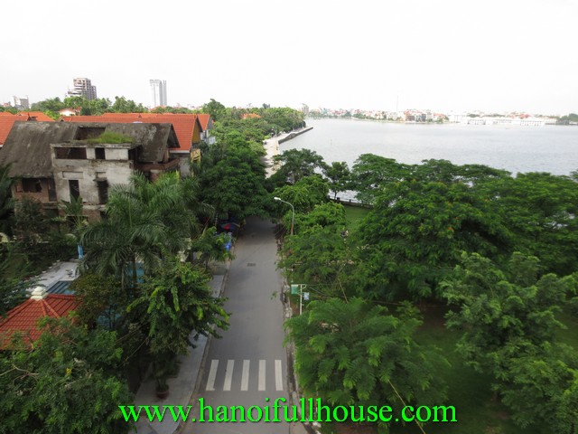 Beautiful house with elevator for rent in Dang Thai Mai street, Tay Ho dist, Hanoi, Vietnam