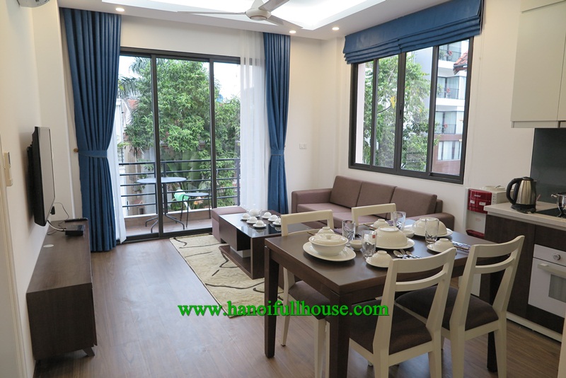 Beautiful apartment in To Ngoc Van street, nice balcony, wooden floor.