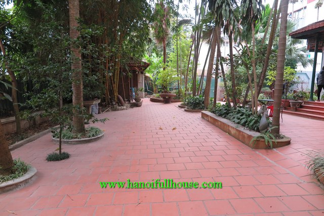 Beautiful and huge villa with a big garden, swimming pool in Tay Ho for rent