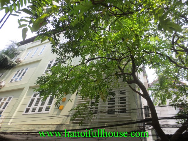 4 bedroom house for rent in badinh dist, ha noi. Nice roof terrace, timber floor