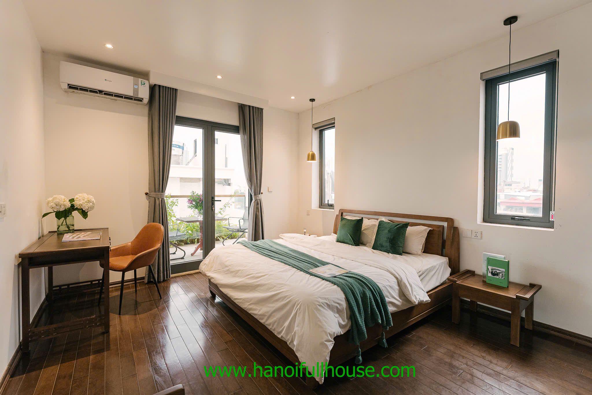  Modern 1-BR serviced apartment with open view, huge balcony