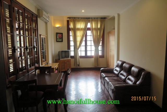 Very cheap serviced apartment with one bedroom in Tay Ho dist for rent