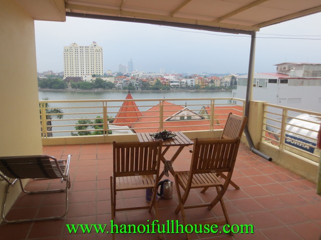 Cheap serviced apartment for rent in Xuan Dieu street, Tay Ho dist, Ha Noi