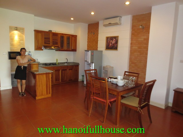 1 bedroom fully furnished luxury apartment for rent in Truc Bach lake, Ba Dinh dist, Hanoi