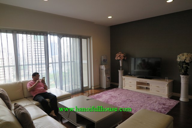 Luxury 3BR apartment in Lancaster building, Nui Truc str, Ba Dinh for rent