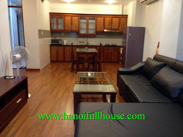 Big serviced apartment for rent in Dong Da, Ha Noi. Good furniture, well designed