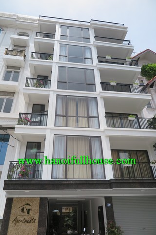 Nice balcony, far view three bedroom apartment rentals in To Ngoc Van street, Tay Ho