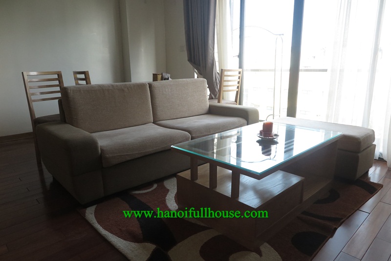 Lovely apartment in Truc Bach area, lake view, professional service for rent.