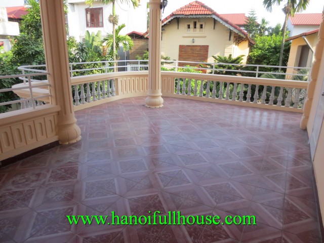 Partly furnished house with big courtyard near West Lake area, Tay Ho dist