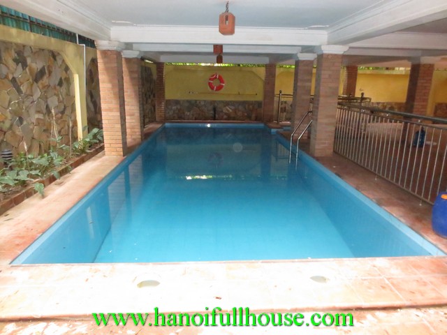 Courtyard, garden, swimming pool Villa for rent in Tay Ho dist, Ha Noi