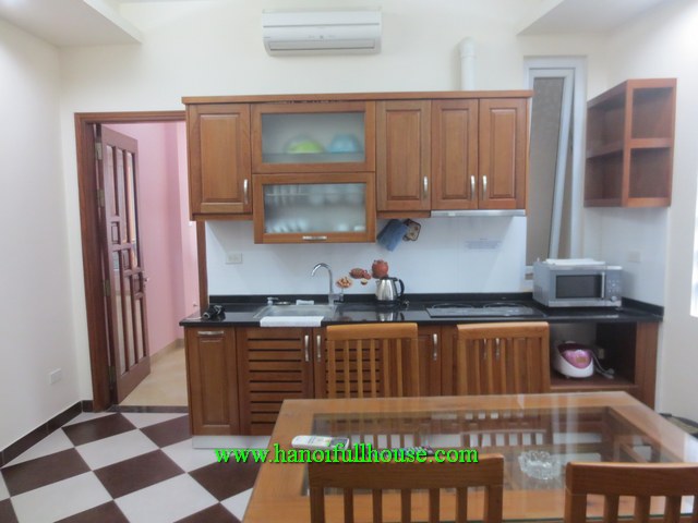 One bedroom furnished apartment in Dao Tan with 2 bathrooms for rent