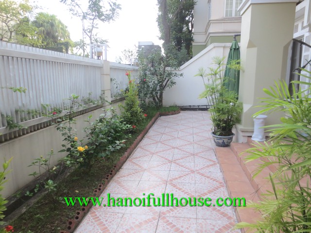 A beautiful corner villa in Ciputra urban, Tay Ho dist, Ha Noi for rent now