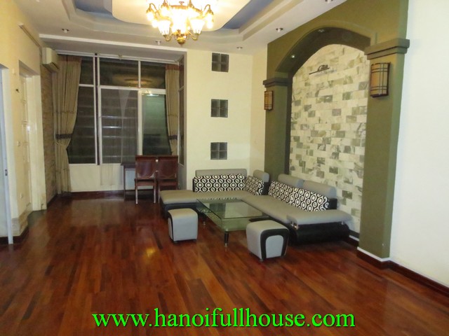 2 bedroom, wooden floor, fully furnished serviced apartment for rent in Tay Ho dist