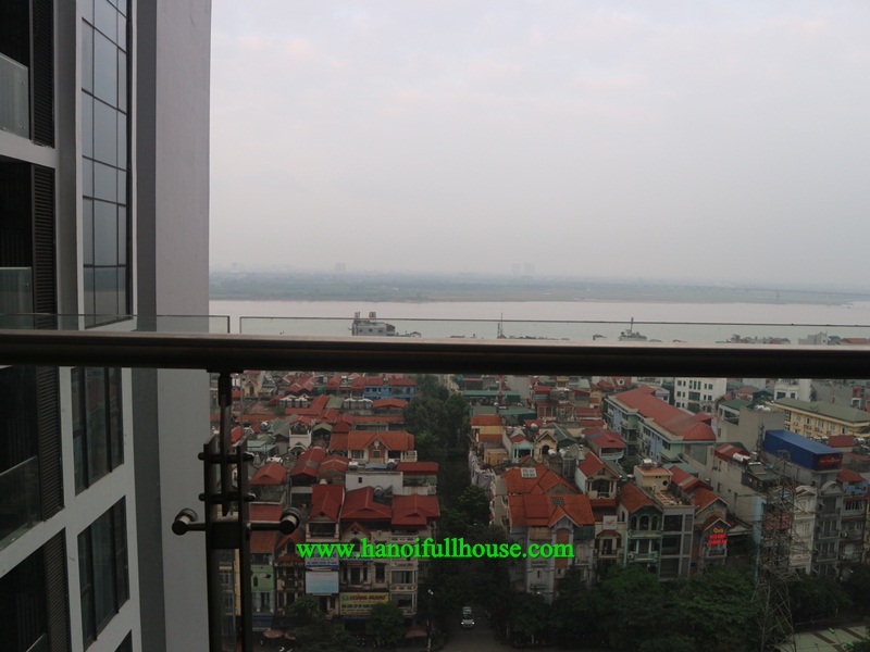 Cho thuê căn hộ  2 phòng ngủ đủ đồ tại tòa Ancora Residence view Sông Hồng  tuyệt  đẹp